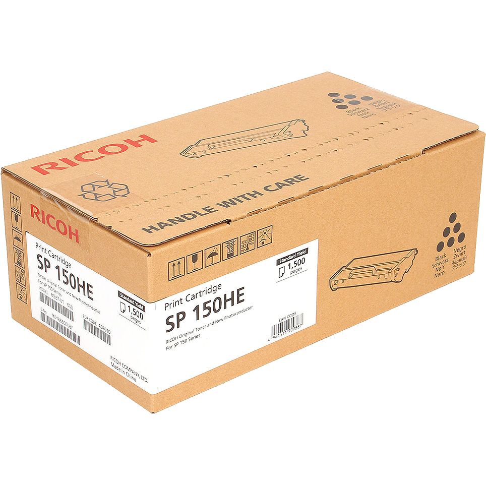 Картридж лазерный Ricoh SP150HE 408010 черный (1500стр.) для Ricoh Aficio MP 301