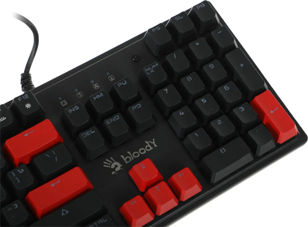 Клавиатура A4Tech Bloody S510N механическая черный USB for gamer LED (S510N (FIRE BLACK))