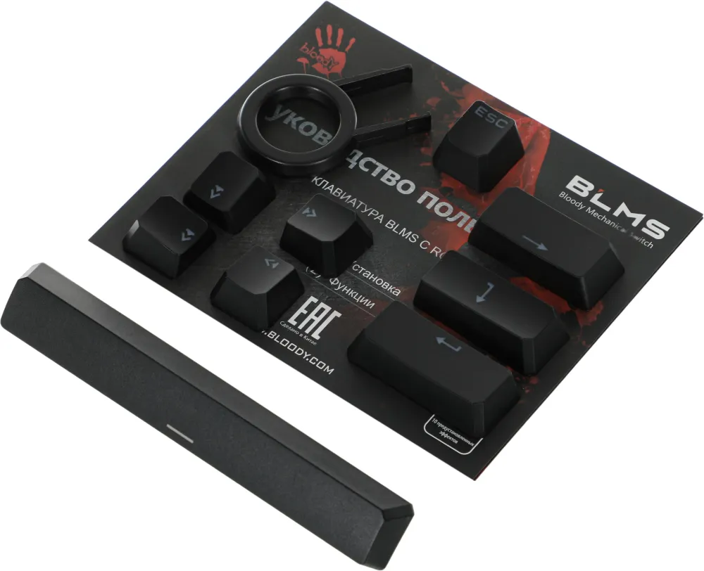 Клавиатура A4Tech Bloody S510N механическая черный USB for gamer LED (S510N (FIRE BLACK))