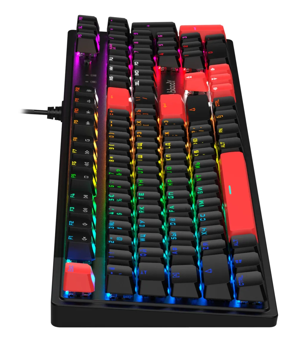 Клавиатура A4Tech Bloody S510N механическая черный USB for gamer LED (S510N (FIRE BLACK))