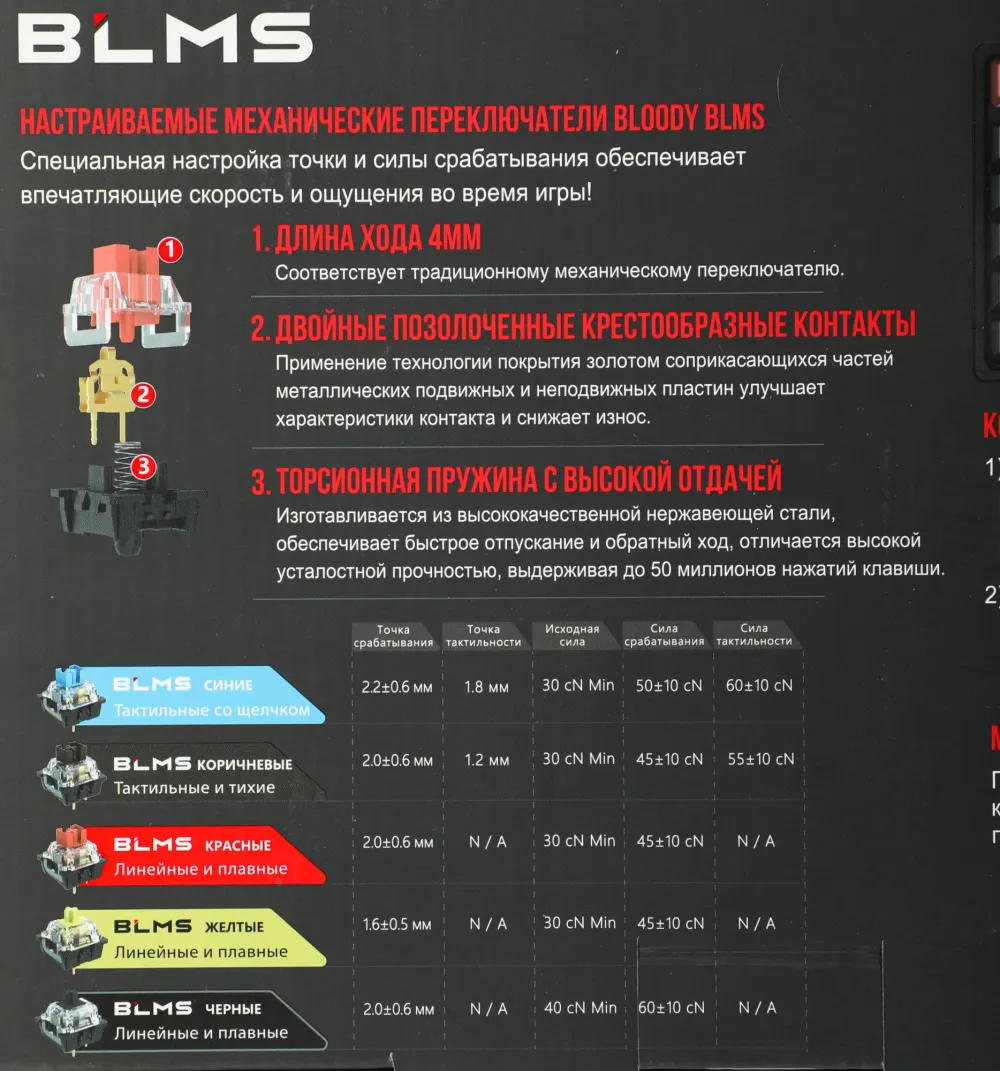 Клавиатура A4Tech Bloody S510N механическая черный USB for gamer LED (S510N (FIRE BLACK))