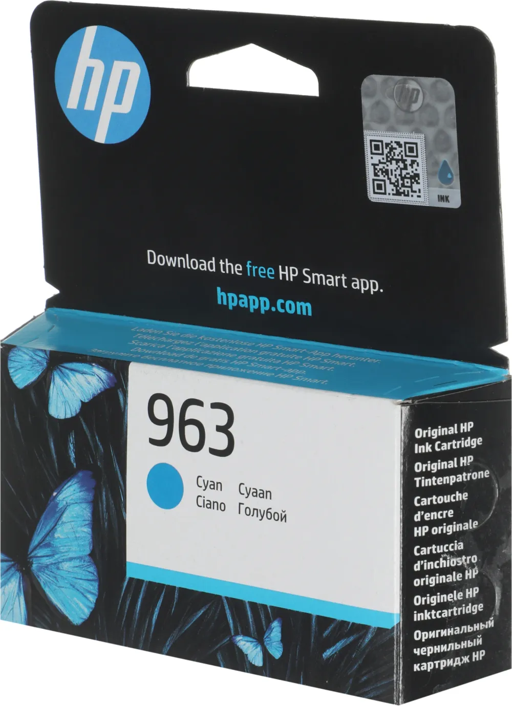Картридж струйный HP 963 3JA23AE голубой (700стр.) для HP OfficeJet Pro 901x/902x HP