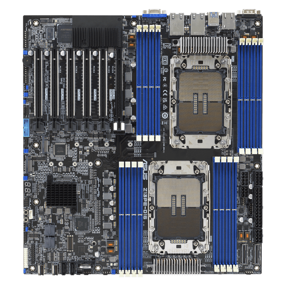 Материнская плата ASUS Z13PE-D16 LGA4677 E-ATX 16xDDR5 5xPCIEx16 PCIEx8 2xM.2 VGA 2x10GLAN