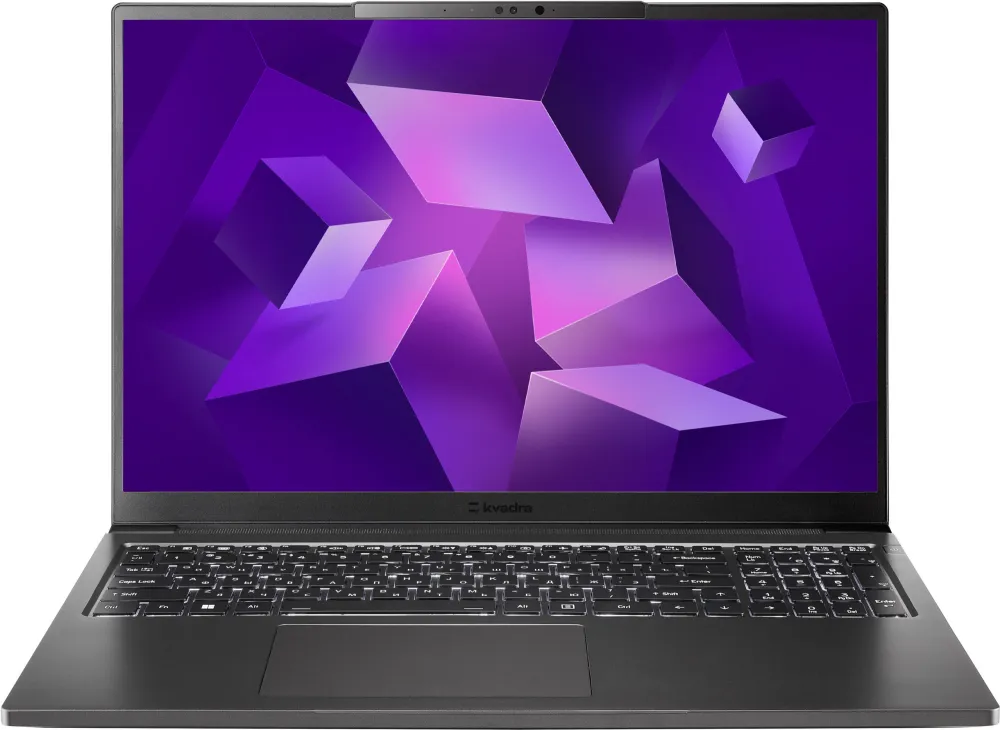 Ноутбук Kvadra Nau LP16 Core Ultra 7 155U 8Gb SSD512Gb 16" IPS FHD+ (1920x1200) 4G без ОС graphite WiFi BT Cam