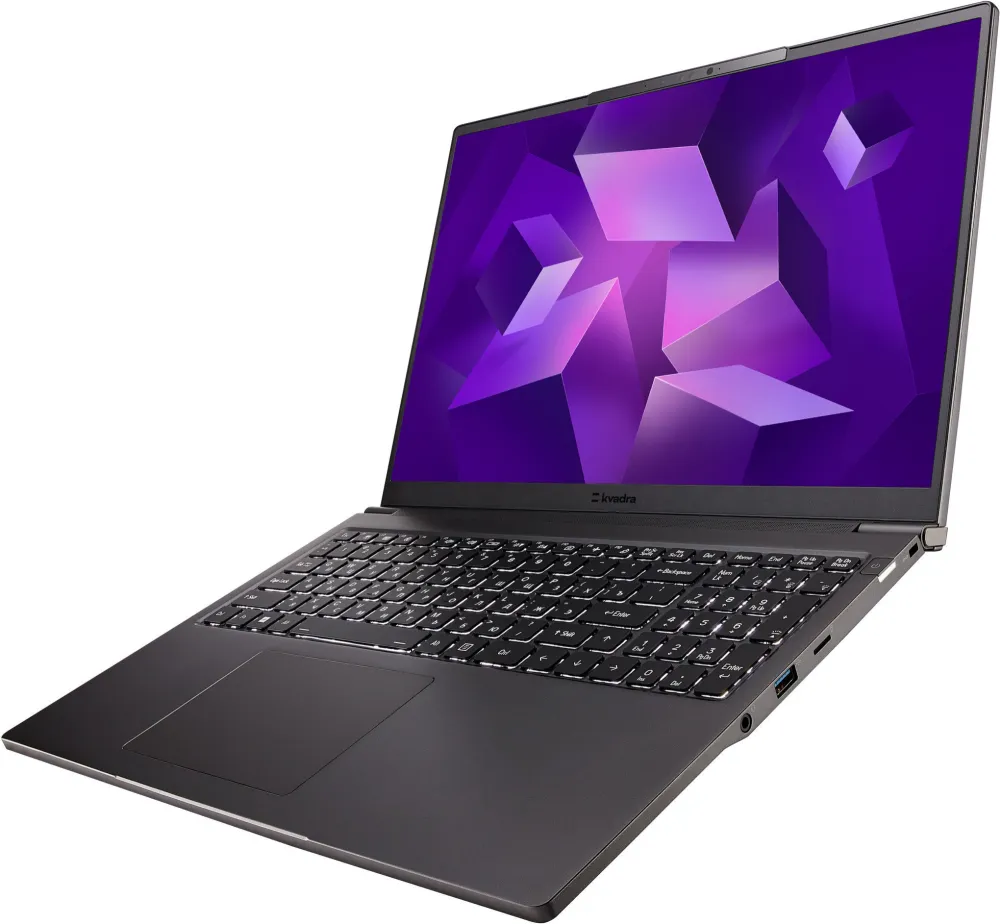 Ноутбук Kvadra Nau LP16 Core Ultra 7 155U 8Gb SSD512Gb 16" IPS FHD+ (1920x1200) 4G без ОС graphite WiFi BT Cam