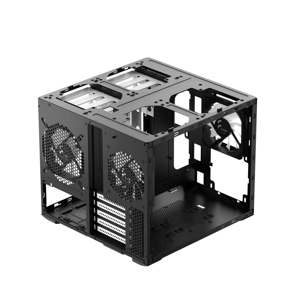 Корпус ПК без блока питания/ Case Fractal Design Node 804, Mini-Tower, 3x120mm, 2xUSB-A 3.2 mATX, mITX Black