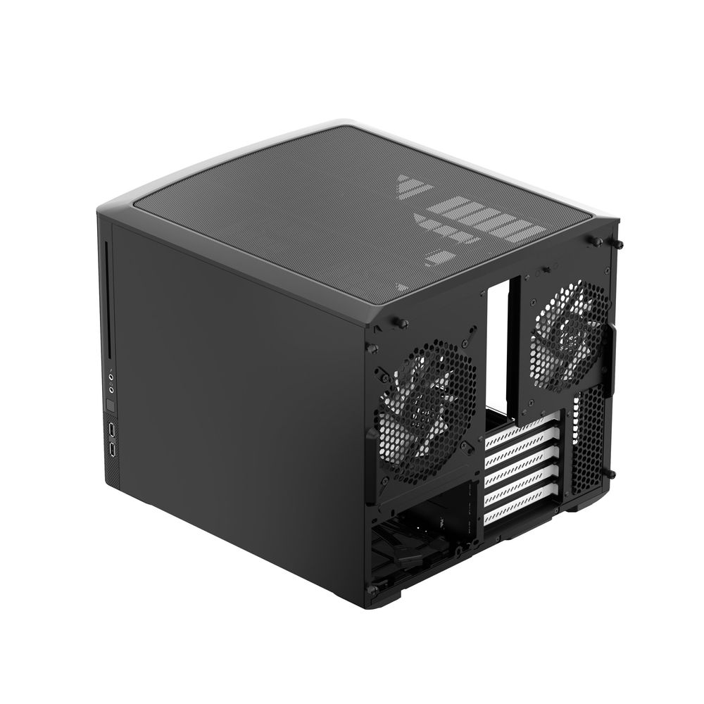 Корпус ПК без блока питания/ Case Fractal Design Node 804, Mini-Tower, 3x120mm, 2xUSB-A 3.2 mATX, mITX Black