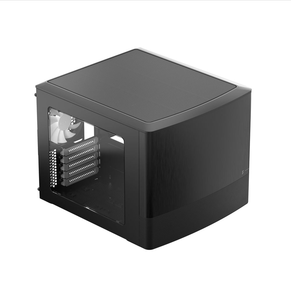 Корпус ПК без блока питания/ Case Fractal Design Node 804, Mini-Tower, 3x120mm, 2xUSB-A 3.2 mATX, mITX Black