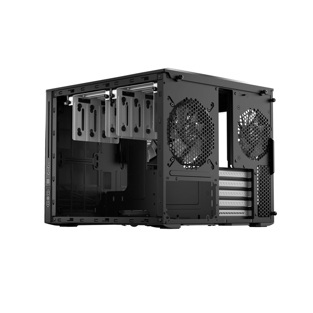 Корпус ПК без блока питания/ Case Fractal Design Node 804, Mini-Tower, 3x120mm, 2xUSB-A 3.2 mATX, mITX Black