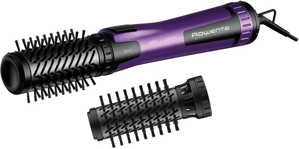 Фен-щетка Rowenta CF9525F0 1000Вт черный/фиолетовый (1830008503)