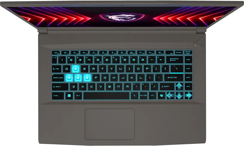 Ноутбук MSI Thin A15 B7VF-461US Ryzen 5 7535HS 16Gb SSD512Gb NVIDIA GeForce RTX4060 8Gb 15.6" IPS FHD (1920x1080) Windows 11 Home Multi Language grey WiFi BT Cam (9S7-16RK11-461)