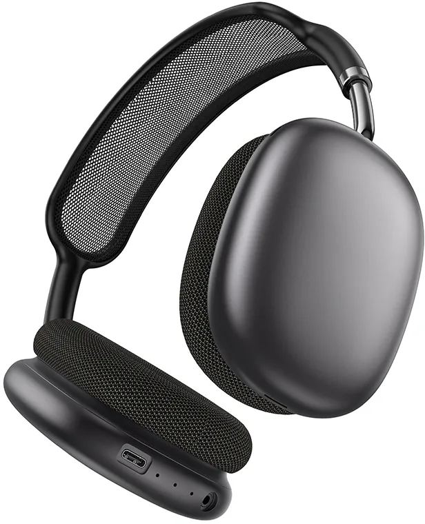 Наушники накладные Hoco W65 т.серый беспроводные bluetooth оголовье (50335)