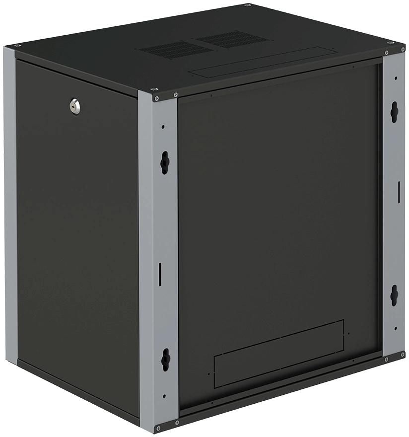 Шкаф коммутационный Sysmatrix (WP 6409.920 ) настенный 9U 600x450мм пер.дв.металл 2 бок.пан. 60кг черный 300мм 17кг 450мм IP20 металл
