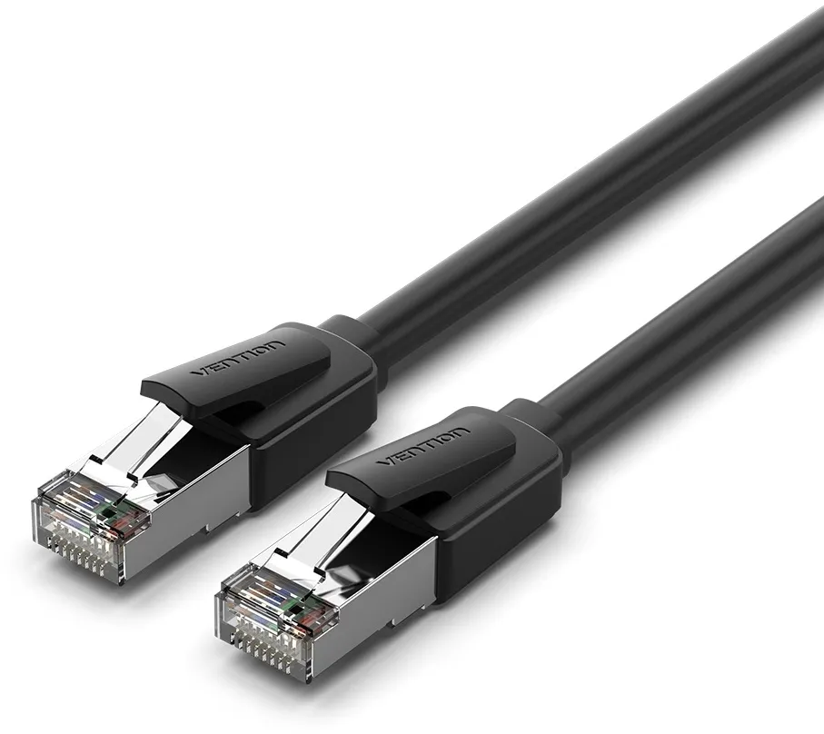 Патч-корд Vention IKKBJ 40Гбит/с S/FTP 4 пары cat.8 Cu 5м черный RJ-45 (m)-RJ-45 (m)