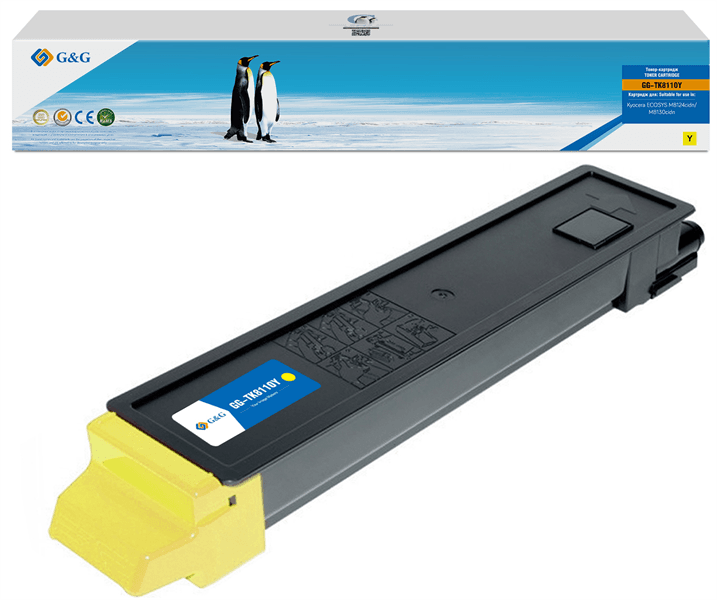 Картридж G&G toner-cartridge для Kyocera ECOSYS M8130cidn/M8124cidn TK-8110Y 1T02P3AAX0 6 000 стр. жёлтый гарантия 36 мес.