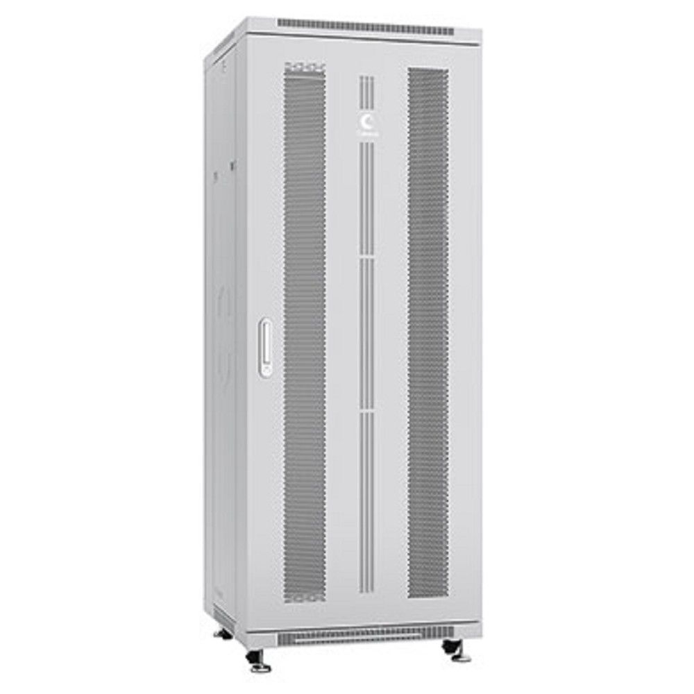 Cabeus ND-05C-32U60/60 Шкаф монтажный телекоммуникационный 19" напольный для распределительного и серверного оборудования 32U 600x600x1610mm (ШхГхВ) передняя и задняя перфорированные двери, ручка с за