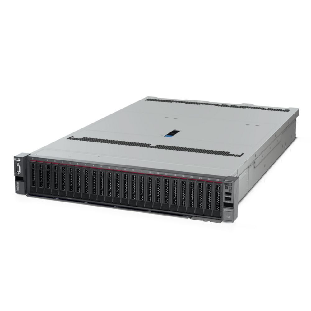 Платформа системного блока с ЦПУ Lenovo 7Z73TA8300 SR650 V2 Xeon Silver 4310 (12C 2.1GHz 18MB Cache/120W), 32GB  (1x32GB, 3200MHz 2Rx4 RDIMM), 8 SAS/SATA, 9350-8i, 1x750W Platinum, 5 Standard Fans, XCC Enterprise, Toolless V2 Rails