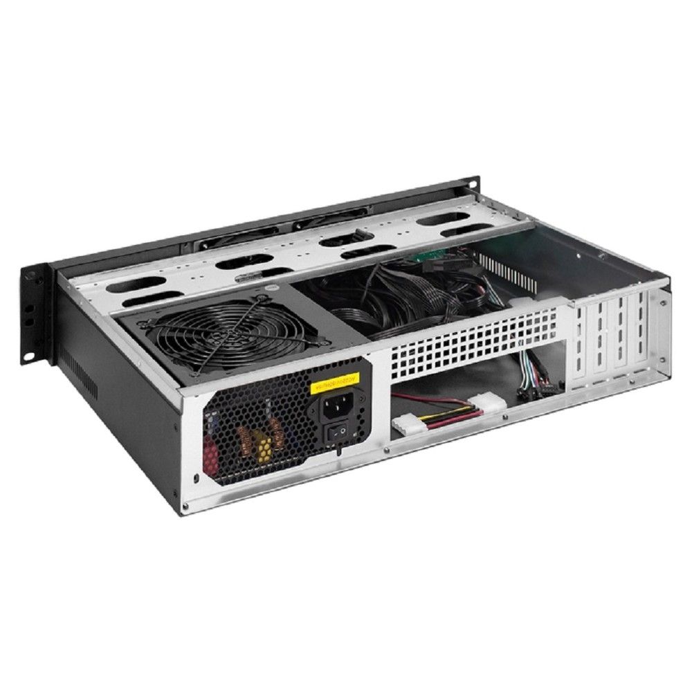 Exegate EX297712RUS Серверный корпус ExeGate Pro 2U300-04 <RM 19", высота 2U, глубина 300, БП 1000PPH-SE, USB>