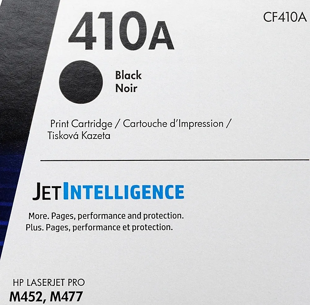 Картридж лазерный HP 410A CF410A черный бар.в компл. (2300стр.) для HP LJ Pro M452/M477