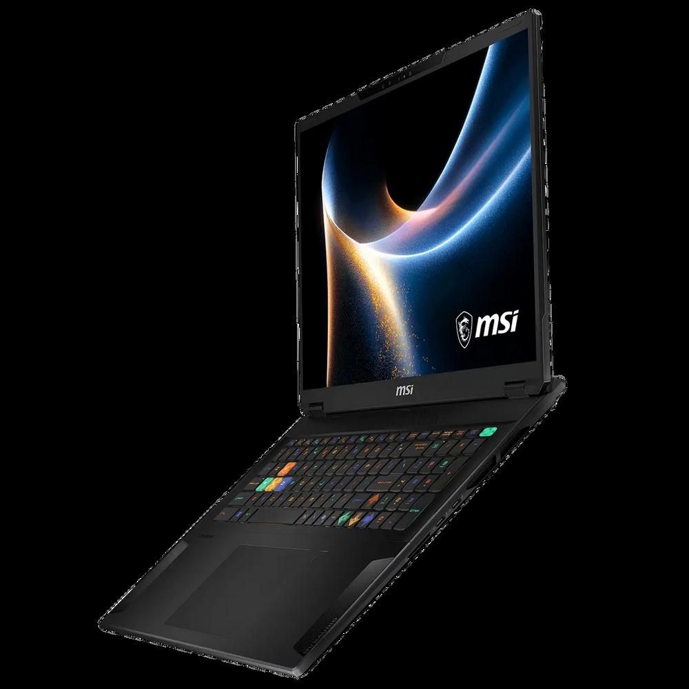 Ноутбук MSI Stealth 18 HX A2WI-083RU Intel Core Ultra 9 290HX Plus/32Gb (2*16 D5)/SSD2Tb/RTX5080 16Gb (150W)/18"/IPS/MiniLED/WQUXGA/3840x2400/120Hz/Win11/RJ-45/Black/2.89kg