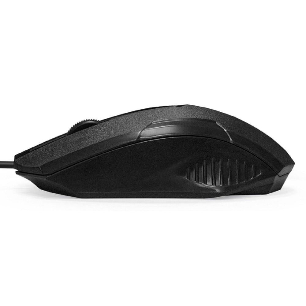 Мышь ExeGate SH-9025L (USB, оптическая, 1000dpi, 3D, 3 кнопки и колесо прокрутки, длина кабеля 2м, черная, RTL) (279942)