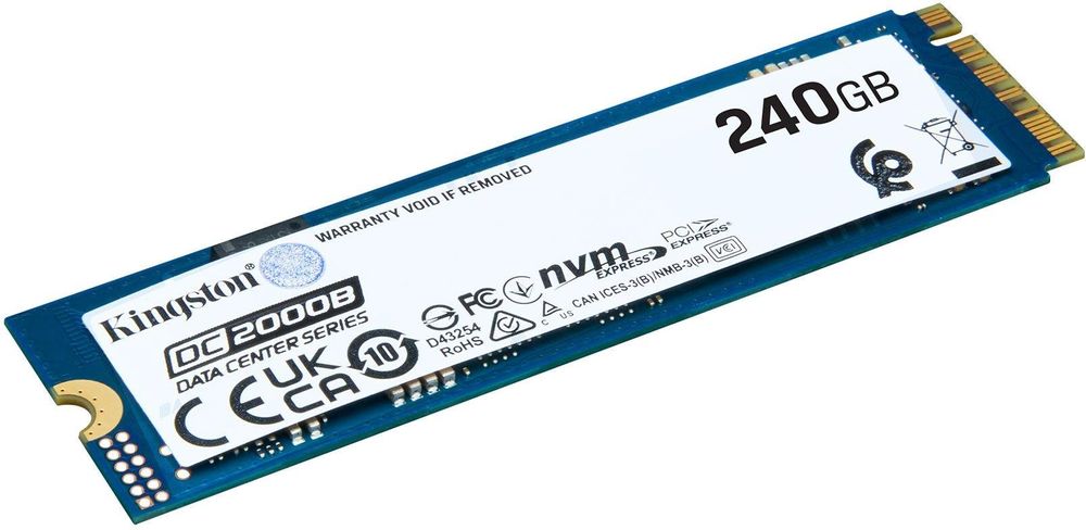 Твердотельный накопитель SSD Kingston SEDC2000BM8/240G M.2 2280 240GB DC2000B Enterprise SSD PCIe Gen4x4