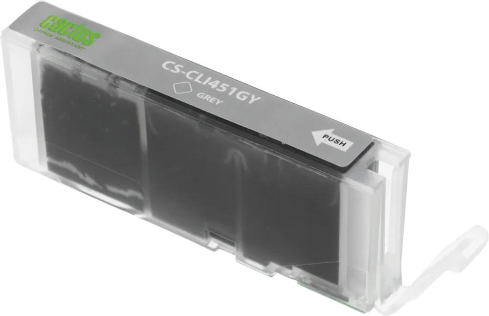 Картридж струйный Cactus CS-CLI451GY серый (12мл) для Canon MG6340/5440/IP7240 с чипом