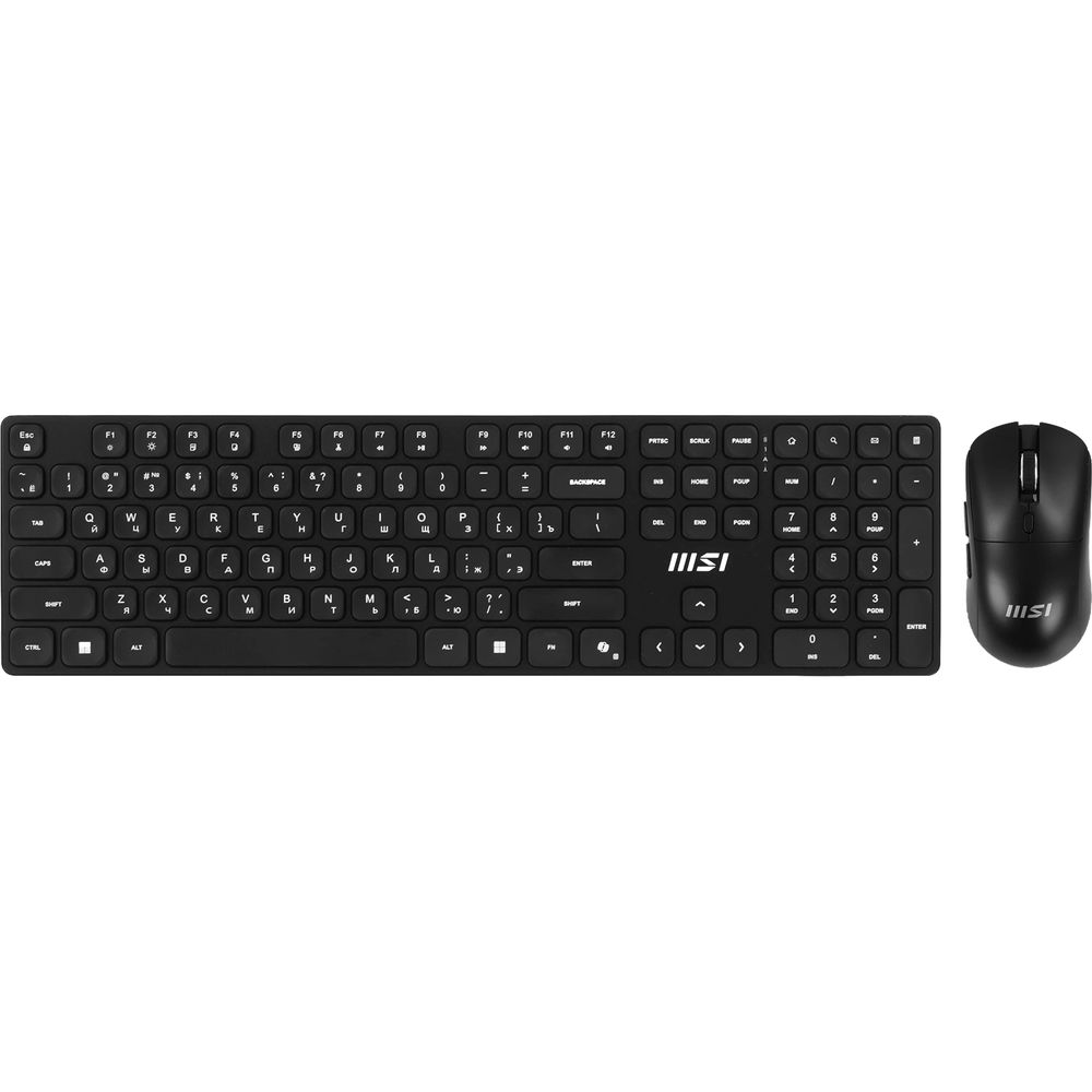 Клавиатура + мышь MSI K210 Combo клав:черный мышь:черный USB беспроводная (S11-43RU213-Y92)