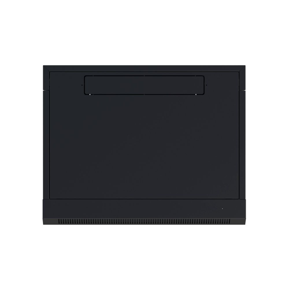 NTSS Шкаф настенный телекоммуникационный NTSS W 15U 600х450х770мм, 2 профиля 19, дверь стеклянная, боковые стенки съемные, задняя стенка, разобранный, черный RAL 9005 NTSS-W15U6045GS-BL