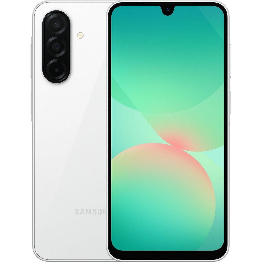 Смартфон Samsung SM-A266B Galaxy A26 5G 256Gb 8Gb белый моноблок 3G 4G 2Sim 6.7" 1080x2340 Android 15 50Mpix 802.11 a/b/g/n/ac NFC GPS GSM900/1800 GSM1900 Protect microSD max2048Gb