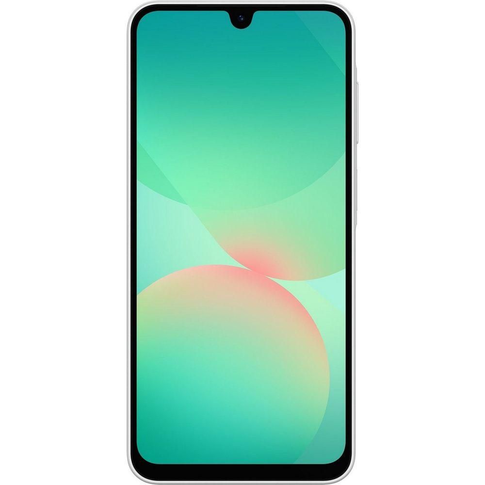 Смартфон Samsung SM-A266B Galaxy A26 5G 256Gb 8Gb белый моноблок 3G 4G 2Sim 6.7" 1080x2340 Android 15 50Mpix 802.11 a/b/g/n/ac NFC GPS GSM900/1800 GSM1900 Protect microSD max2048Gb