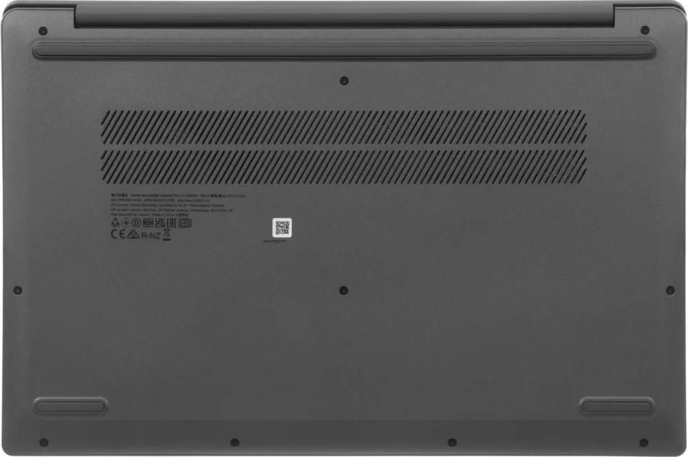 Ноутбук Lenovo IdeaPad Slim 3 15AMN8 Ryzen 3 30 8Gb SSD256Gb AMD Radeon 610M 15.6" IPS FHD (1920x1080) без ОС grey WiFi BT Cam (82XQ01CCPS)