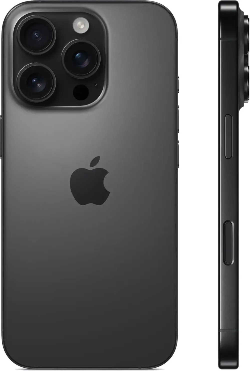 Смартфон Apple A3294 iPhone 16 Pro 256Gb черный титан моноблок 3G 4G 2Sim 6.3" 1206x2622 iOS 18 48Mpix 802.11 a/b/g/n/ac/ax/be NFC GPS Protect
