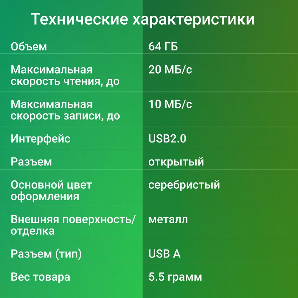 Флеш Диск Digma 64Gb DRIVE2 DGFUM064A20SR USB2.0 серебристый