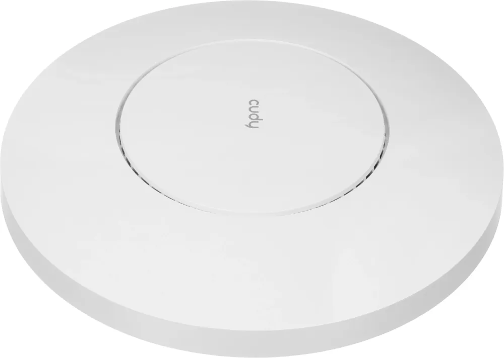Точка доступа Wi-Fi CUDY AX3000 Wi-Fi 6 2 5G Access Point AX3000 Dual Band Ceiling Mount Wi-Fi 6 Access Point, Chipset MT7981, 802.11ax/ac/a/b/g/n, 2402Mbps at 5GHz + 574Mbps at 2.4GHz, 1 x 2.5G RJ45 Port, MU-MIMO, Support 12V DC or  802.3at PoE or Passiv