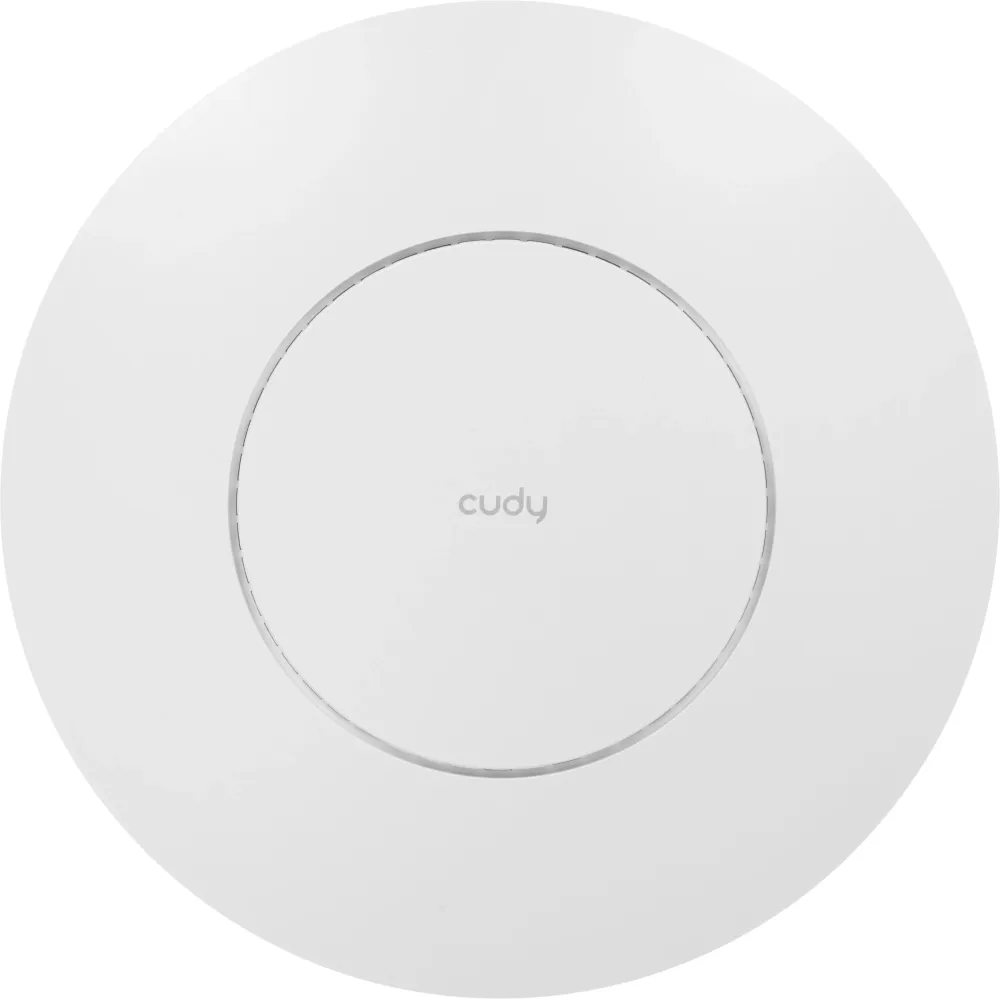 Точка доступа Wi-Fi CUDY AX3000 Wi-Fi 6 2 5G Access Point AX3000 Dual Band Ceiling Mount Wi-Fi 6 Access Point, Chipset MT7981, 802.11ax/ac/a/b/g/n, 2402Mbps at 5GHz + 574Mbps at 2.4GHz, 1 x 2.5G RJ45 Port, MU-MIMO, Support 12V DC or  802.3at PoE or Passiv