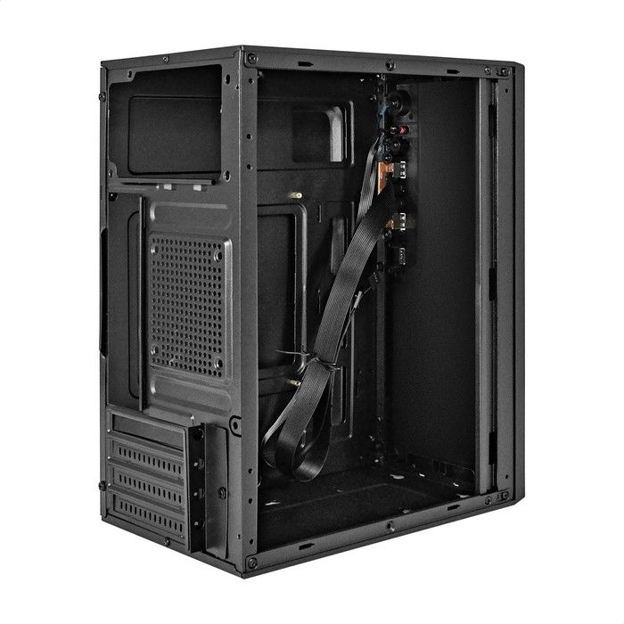 Exegate EX299244RUS Корпус Minitower ExeGate BAA-308U2-UNS350 (mATX, БП UNS350 с вент. 12см, 1*USB+2*USB3.0, HD Audio, черный)