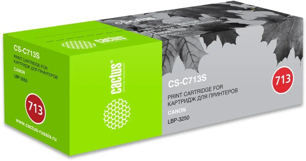 Картридж лазерный Cactus CS-C713S 713 черный (2000стр.) для Canon i-Sensys 3250
