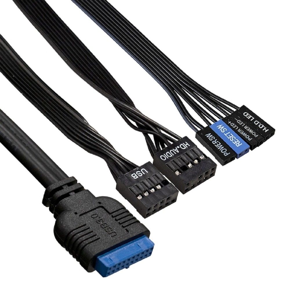 Exegate EX299325RUS Корпус Miditower ExeGate AA-442U2-UNS350 (ATX, БП UNS350 с вент. 12см, 1*USB+2*USB3.0, аудио, черный)