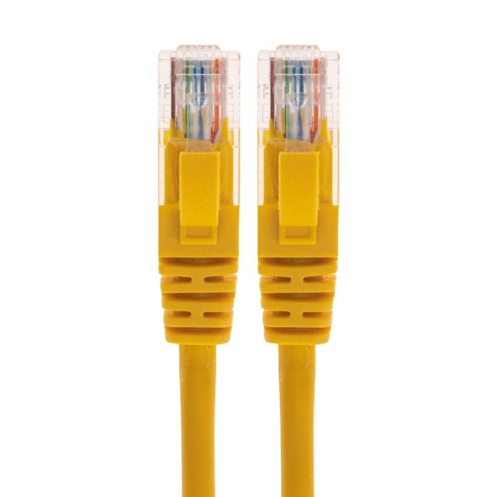 Rexant (02-0295-05) Патч-корд U/UTP, CAT 6, RJ45-RJ45, 26AWG, LSZH, желтый, 0,5м