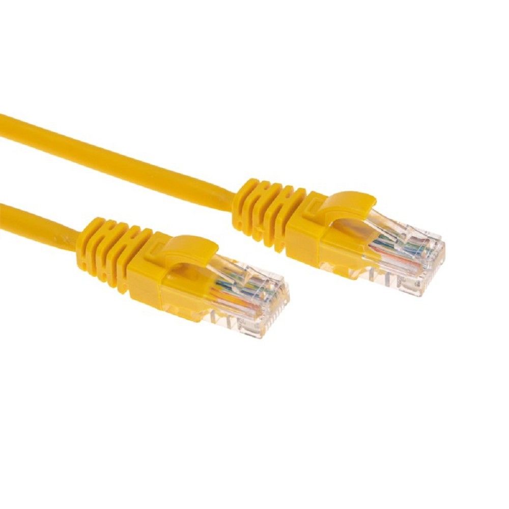 Rexant (02-0295-05) Патч-корд U/UTP, CAT 6, RJ45-RJ45, 26AWG, LSZH, желтый, 0,5м