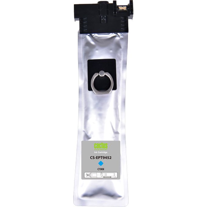 Картридж струйный Cactus CS-EPT9452 T9452 голуб.пигм. (66мл) для Epson WF-C5290DW/C5790DW с чипом