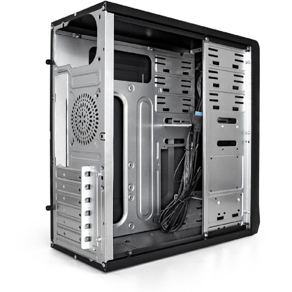 Exegate EX283214RUS Корпус Miditower ExeGate CP-603UB Black, ATX, <без БП>, 2*USB+2*USB3.0, Audio, замок блокировки кнопки питания