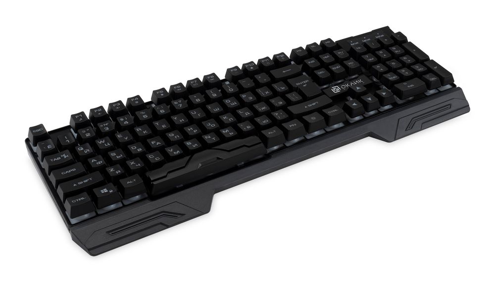 Клавиатура Оклик 709G черный USB for gamer LED (1788144)