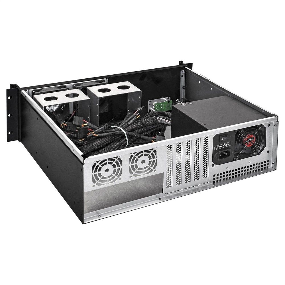 Exegate EX292703RUS Серверный корпус ExeGate Pro 3U390-11 <RM 19", высота 3U, глубина 390, БП 600ADS, USB>