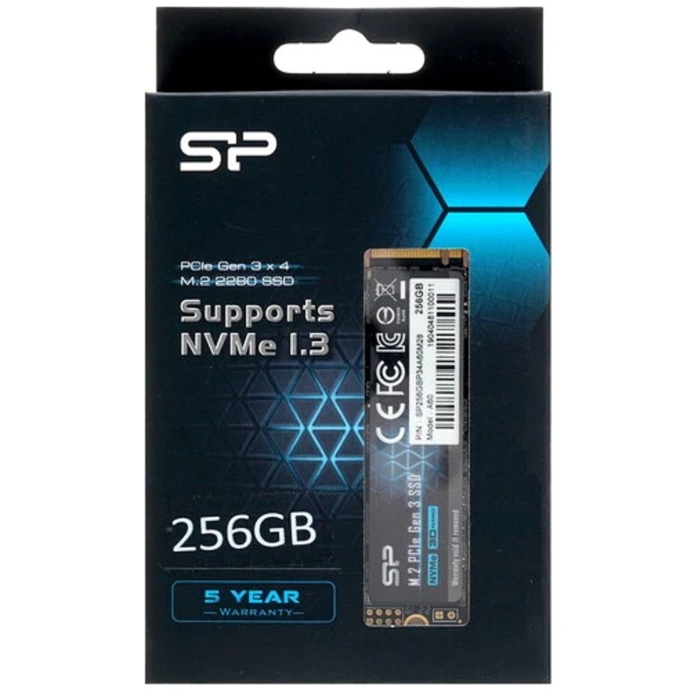 Накопитель SSD Silicon Power PCIe 3.0 x4 256GB SP256GBP34A60M28 M-Series M.2 2280