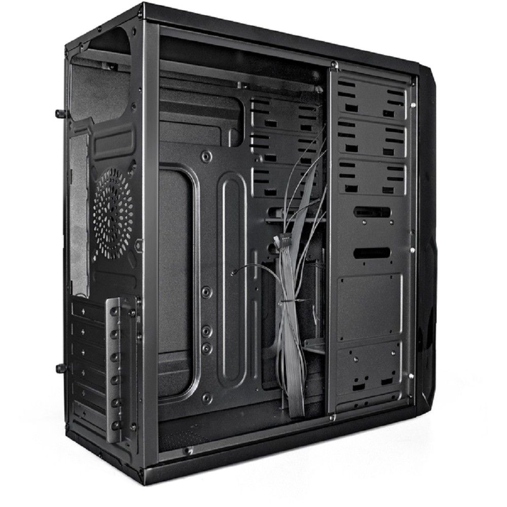 Exegate EX278402RUS Корпус Miditower Exegate XP-329S Black, ATX, <без БП>, 2*USB, Audio
