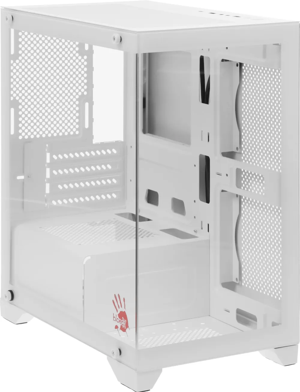 Корпус Bloody BD-CC103 белый без БП mATX 7x120mm 1xUSB2.0 1xUSB3.0 audio bott PSU