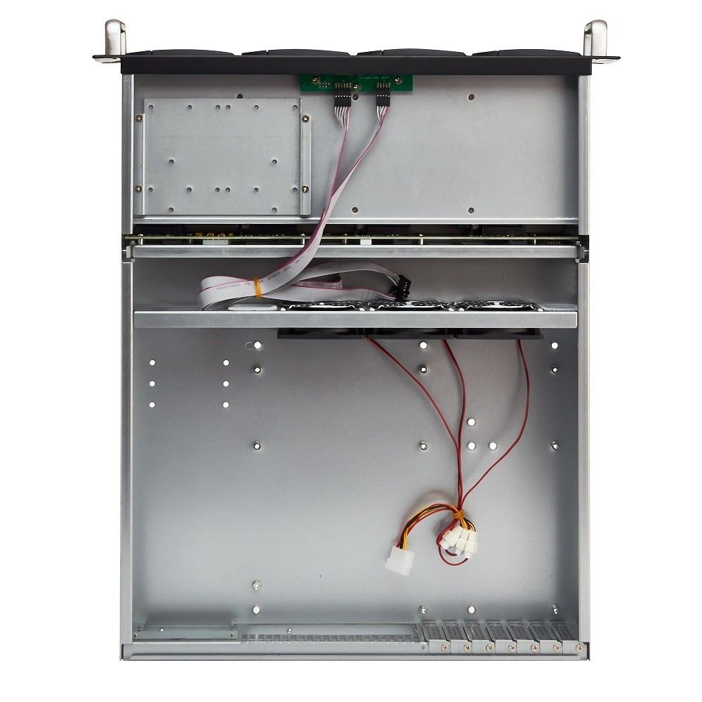 Exegate EX281293RUS Серверный корпус ExeGate Pro 2U550-HS08 <RM 19",  высота 2U, глубина 550, БП 1U-800ADS, 8xHotSwap, USB>