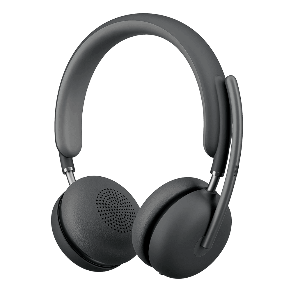 Гарнитура игровая Logitech Zone Wireless 2,  для компьютера/мобильных устройств, накладные,  Bluetooth, графитовый [981-001311]